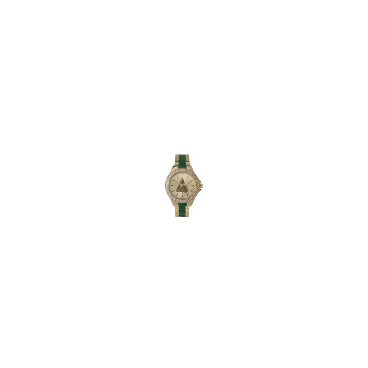 Olivia Pratt Holiday Womens Green Strap Watch-15272xgreentree