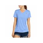 Champion Short Sleeve V Neck Stripe T-shirt-womens