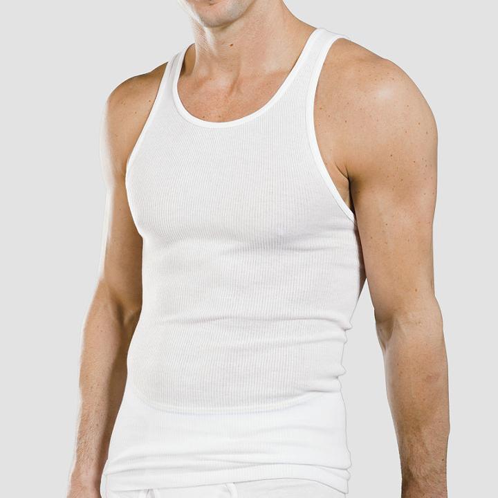 Stafford 4-pk. Blended Cotton A-shirts