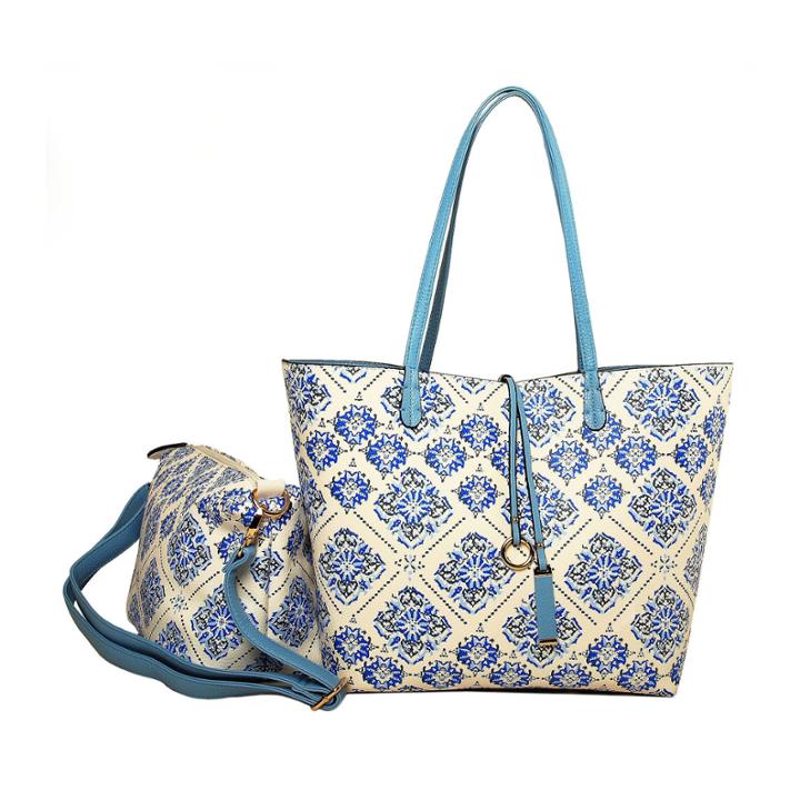 Imoshion Tile Print Large Reversible Bag-in-a-bag Tote