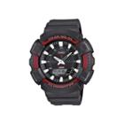 Casio Mens Red Bezel Black Strap Solar Sport Watch Ads800wh-4av