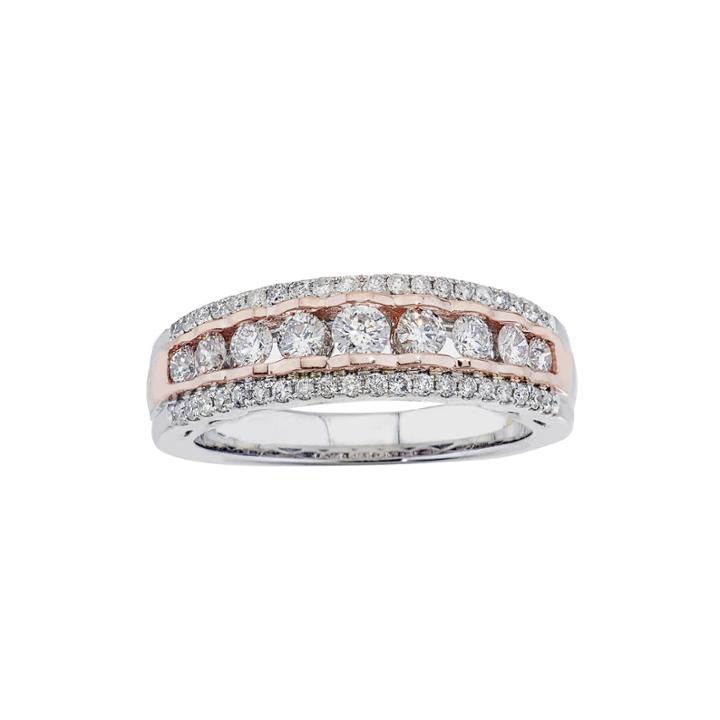 3/4 Ct. T.w. Diamond 14k Two-tone Gold Ring