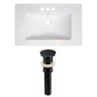 30-in. W 3h4-in. Ceramic Top Set In White Color -overflow Drain Incl.