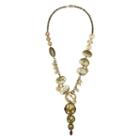 Aris By Treska Gold-tone Disc Long Necklace