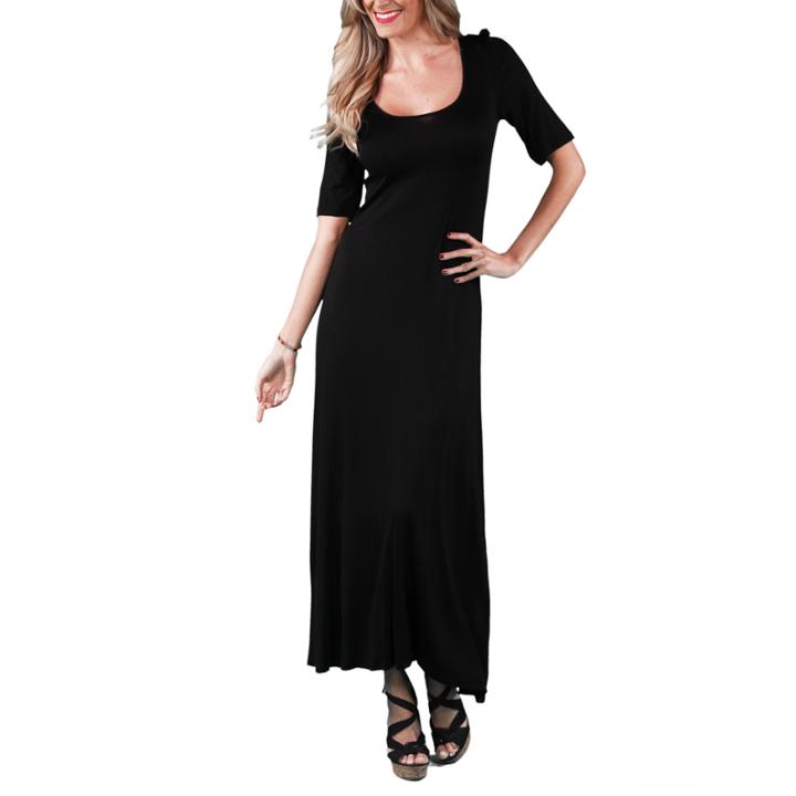 24/7 Comfort Apparel Long Maxi Dress