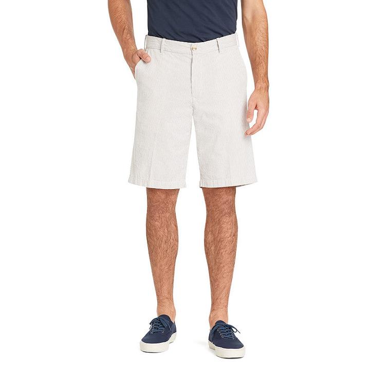 Izod Seersucker Flat Front Shorts