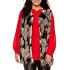 Bisou Bisou Sleeveless Faux-fur Vest - Plus