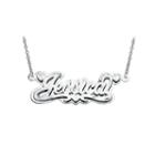 Personalized Polished 3d Name Necklace