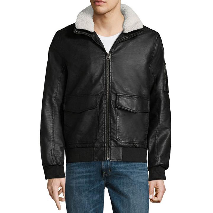 Dockers Aviator Bomber Jacket With Sherpa Collar