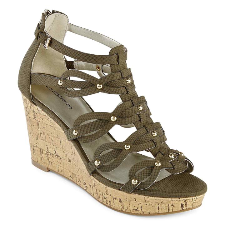 Liz Claiborne Karmin Wedge Sandals