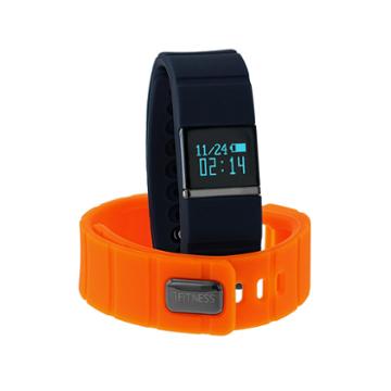 Ifitness Activity Smart Watch With Interchangeable Band - Black/navy & Orange