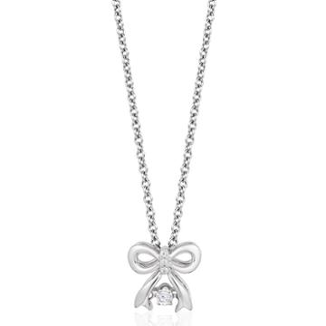 Enchanted Disney Fine Jewelry Enchanted Disney Womens Diamond Accent White Diamond 10k Gold Pendant Necklace