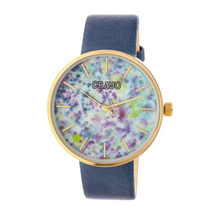 Crayo Unisex Blue Strap Watch-cracr4203
