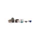 Arizona 5-pc. Silver-tone Textured Bands & Cabs Ring Set