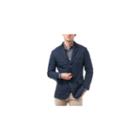 Verno Fashion Men's Nylon Quilted Notched Lapel Sports Coat