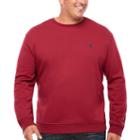 Izod Advantage Performance Solid Crewneck Fleece Long Sleeve Sweatshirt Big And Tall