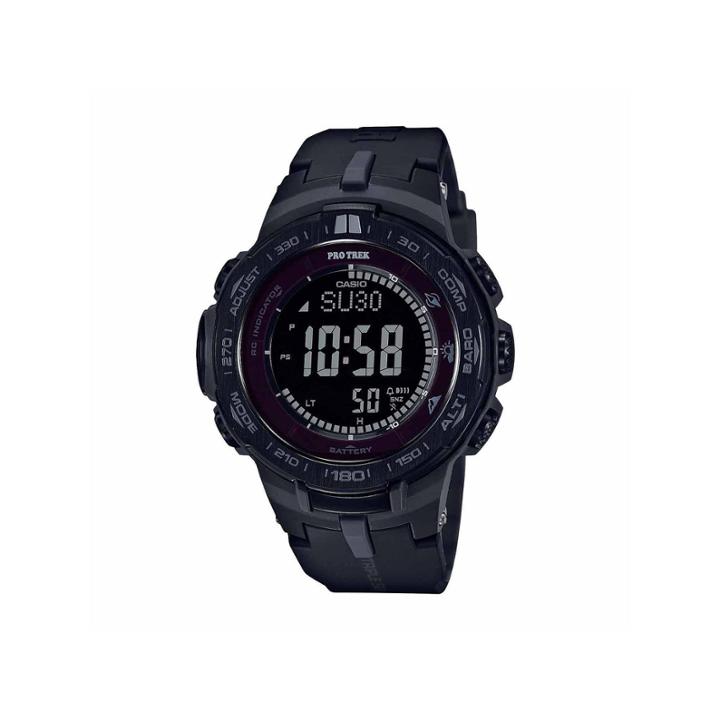 Casio Pro Trek Mens Black Strap Watch-prw3100y-1b