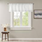 Madison Park Arlene Faux Silk Solid Pleated Rod-pocket Tailored Valance