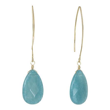 Rox By Alexa Aquamarine Teardrop Earrings