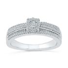 Womens 1/3 Ct. T.w. Round White Diamond Gold Engagement Ring