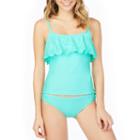 Arizona Lasercut Flounce Swimsuit Top-juniors