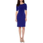 Jessica Howard Elbow Sleeve Sheath Dress