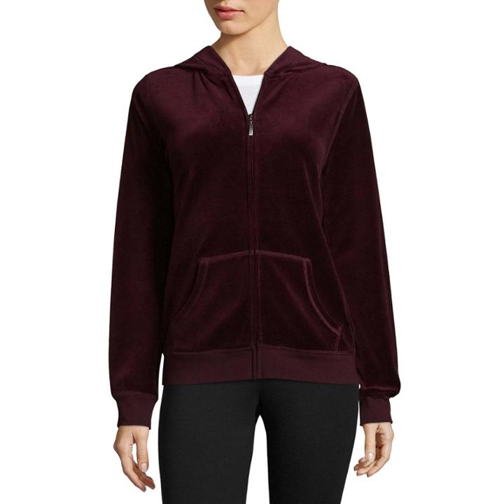 St. John's Bay Active Velour Jacket - Talls