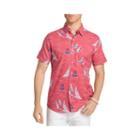 Izod Dockside Chambray Printed Button-front Shirt