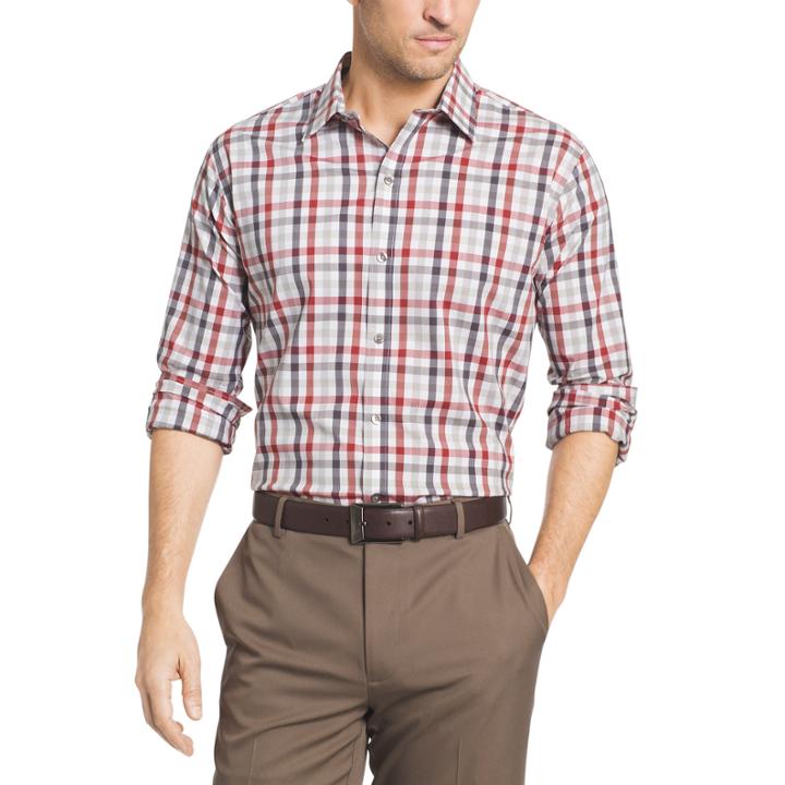 Van Heusen Long Sleeve Flex Slim Fit Non Iron Stretch Button-front Shirt