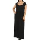 24/7 Comfort Apparel Drink Of Water Maxi Dress-plus