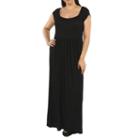 24/7 Comfort Apparel Drink Of Water Maxi Dress-plus