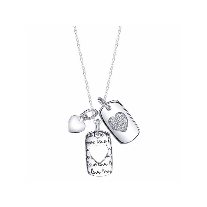 Inspired Moments Womens White Cubic Zirconia Pendant Necklace