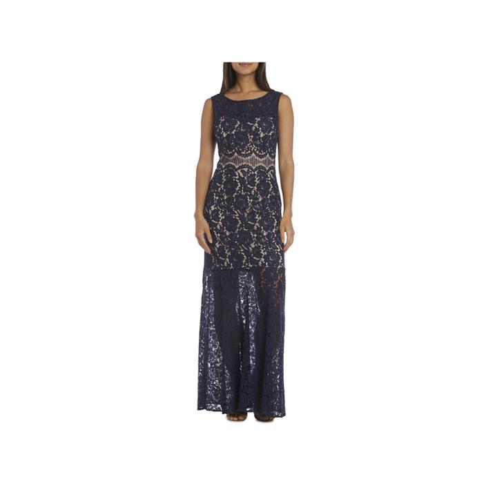 R & M Richards Long Lace Dress