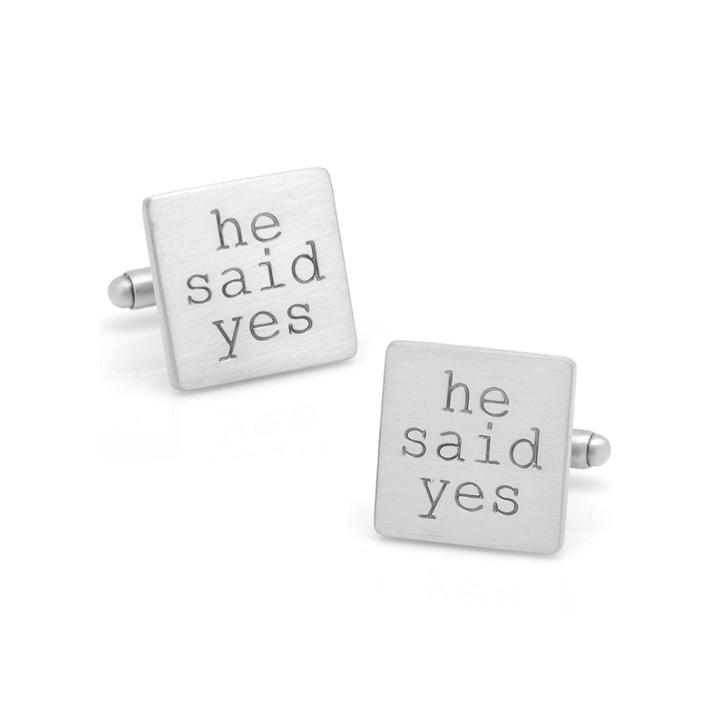 He Said Yes Cuff Links