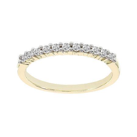 Lumastar 1/5 Ct. T.w. Diamond 10k Yellow Gold Wedding Band