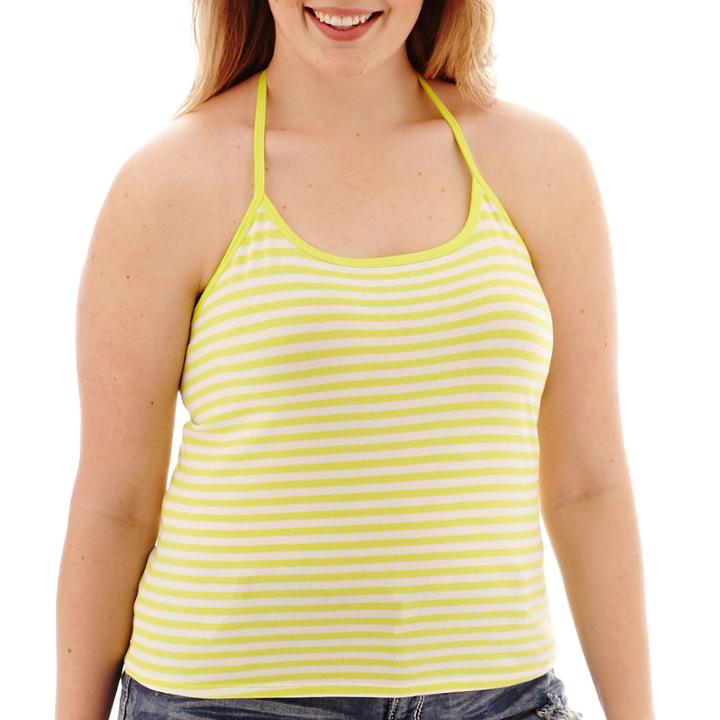 Arizona Sleeveless Halter Top - Juniors Plus