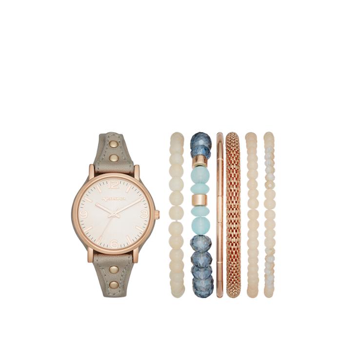 Arizona Womens Gray 7-pc. Watch Boxed Set-fmdarz157