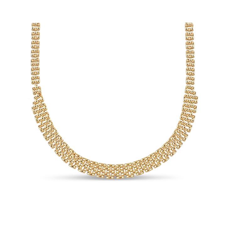 Made In Italy Womens 20 Inch 18k Gold Over Silver Link Necklace