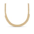 Made In Italy Womens 20 Inch 18k Gold Over Silver Link Necklace