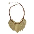 El By Erica Womens Gold Over Brass Collar Necklace