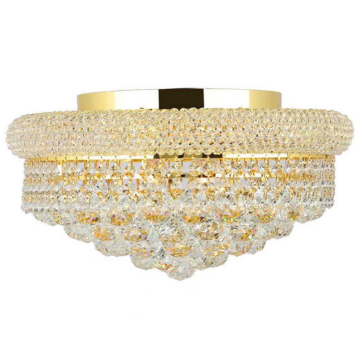Empire Collection 8 Light Clear Crystal Flush Mount Ceiling Light
