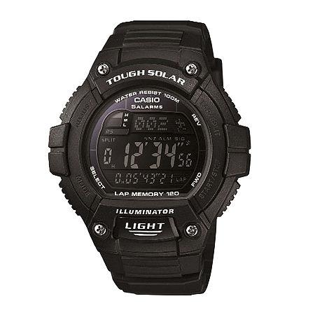 Casio Solo Runner Mens Black Multifunction Watch Ws220-1bv