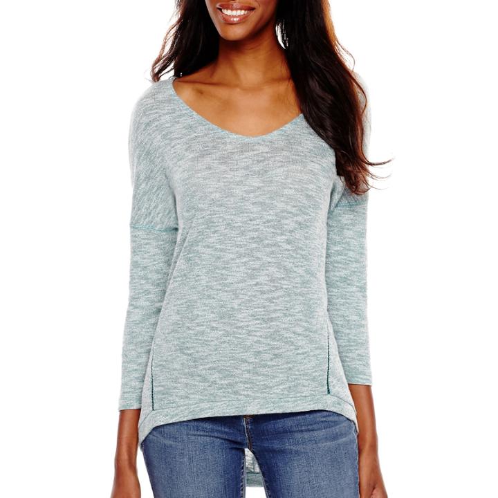 A.n.a 3/4-sleeve Textured Knit Top - Tall