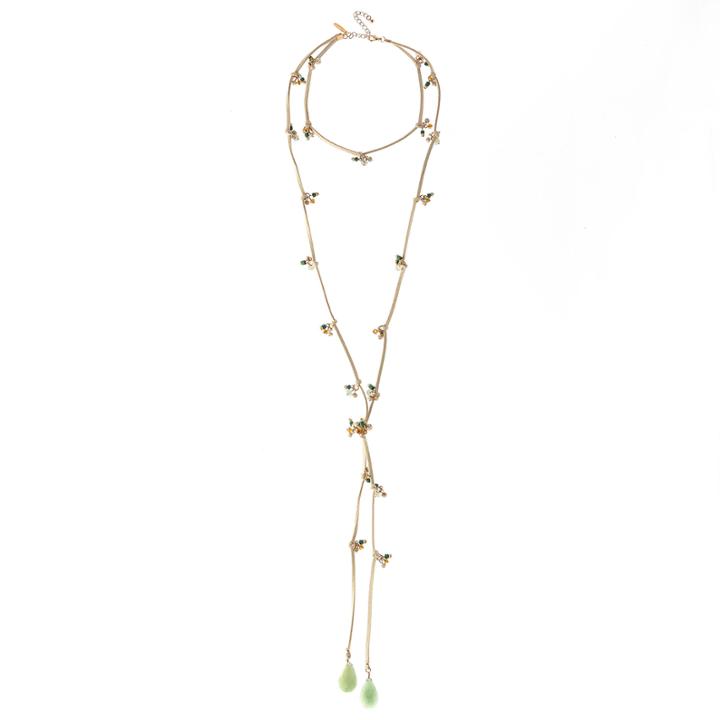 Natasha Accessories Womens Blue Choker Necklace