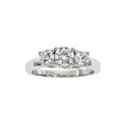 1 Ct. T.w. Diamond Platinum 3-stone Engagement Ring
