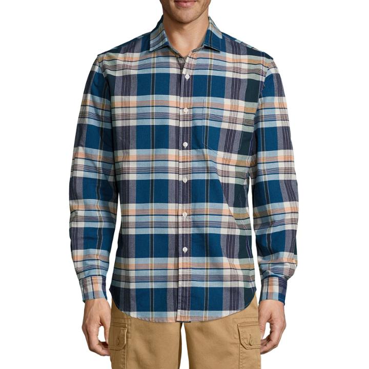 U.s. Polo Assn. Long Sleeve Plaid Button-front Shirt