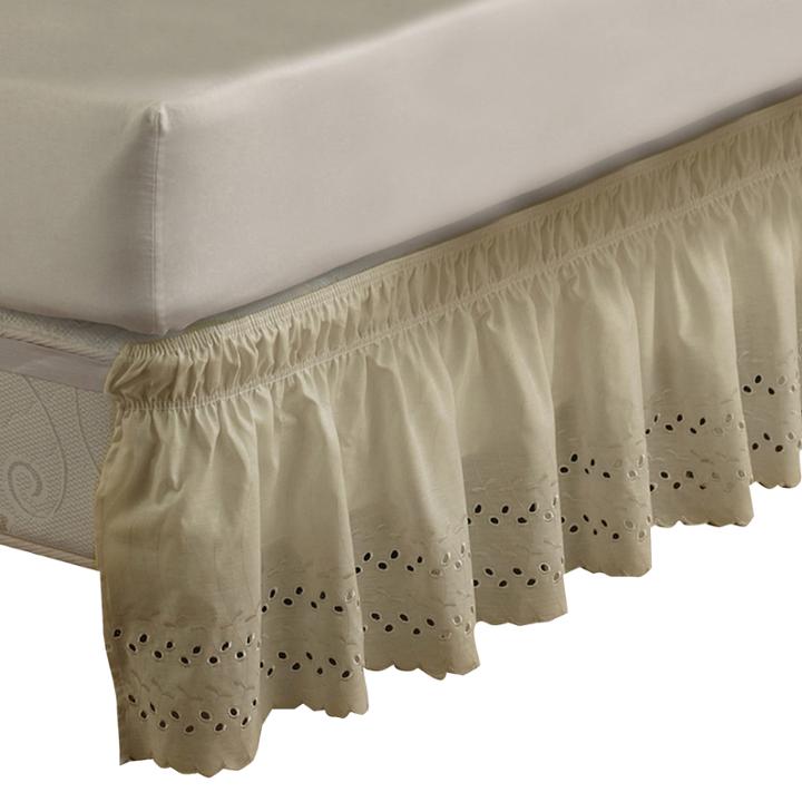 Easyfit Wrap-around Eyelet Ruffled Bedskirt