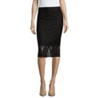 Belle + Sky Lace Midi Pencil Skirt