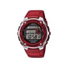 Casio Wave Ceptor Mens Red Resin Sport Watch Wv200a-4av