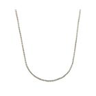 Limited Quantities! 14k White Gold Hollow 20 Rope Chain Necklace
